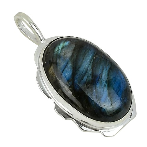 Labradorite gemstone pendant - labradorite,