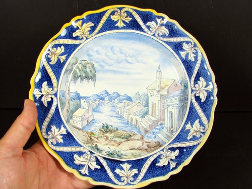 Ancienne assiette majolique - ancienne,