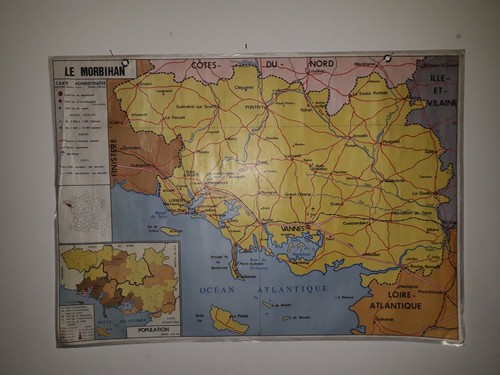 Carte géographique scolaire - carte,