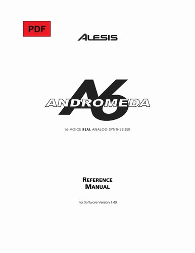 Alesis andromeda reference - andromeda,