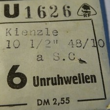 PIECE HORLOGERIE REVEIL KIENZLE 10 1/2" 48/10 A S.C. AXE DE BALANCIER