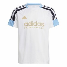 T shirt à manches courtes Enfant Adidas Nations Blanc