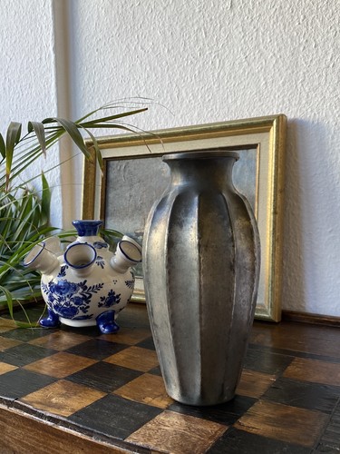 Vintage vase étain a - vase, a.e