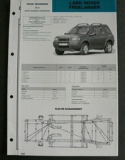 Fiche technique automobile carrosserie LAND ROVER FREELANDER