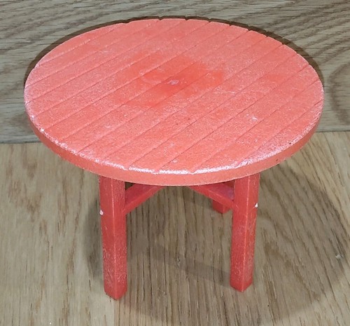 Accessoire table rouge peluche - rouge,