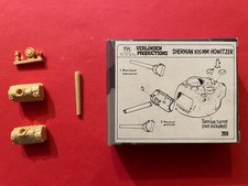 1/35 VERLINDEN 209 : TRANSKIT RESINE TOURELLE SHERMAN 105MM M4 PANZER TANK CHAR