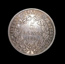 5 Francs Argent 1849 A Cérès