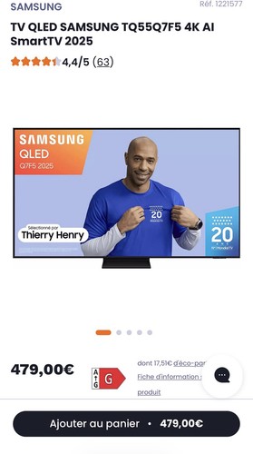 Samsung qled tq55q7f5 - tv,