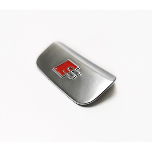 Emblème logo métal gris - emblème, en