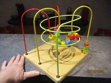 Ancien Jeu d'éveil de Bébé Enfant Bois Fil Fer Boulier  Décoration Loft Moderne