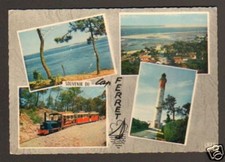 CAP FERRET (33) PHARE ,VILLAS & PETIT TRAIN 1963