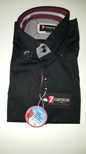 Homme 7camicie noir - homme, boutons