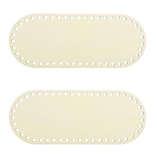 2Pcs Fond panier bois