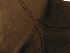 Paire de bas couture 1920-30 fil d'écosse noir (6)