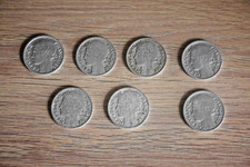 Lot  de  7  pièces  de  2  francs - Type  MORLON - Années  diverses