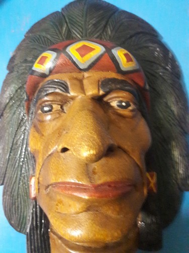 Masque indien bois - indien,