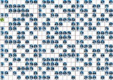 Plaque de 18 cartons de loto