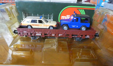 wagon plat 2 essieux DB avec 2