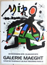 MIRO JOAN affiche lithographique 78-79 par Arte Galerie MAEGHT
