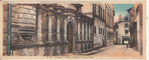 Carte coll chocolaterie
