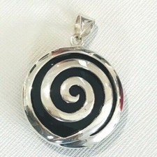 Pendentif - Onyx - Argent -