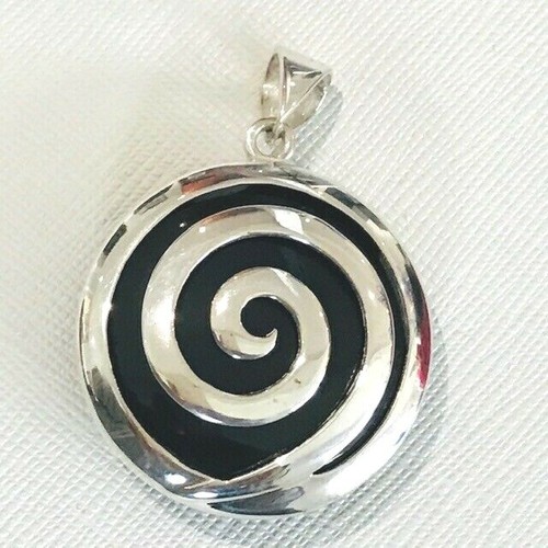 Pendentif onyx argent - pendentif,