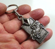 Ancien porte clé métal RENAULT  Logo Losange Garage Tacot Renault 1907