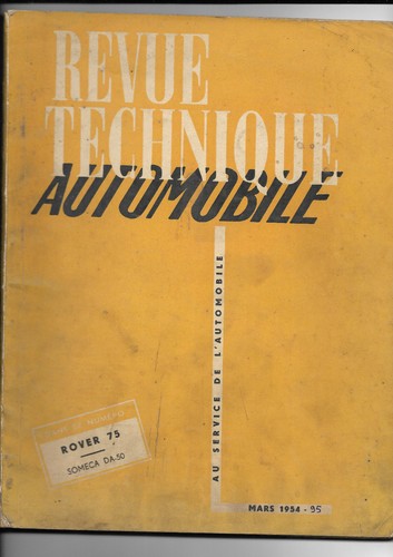 Revue technique automobile - revue,
