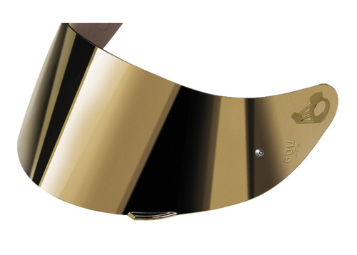 Visière miroir pour casque - miroir, or