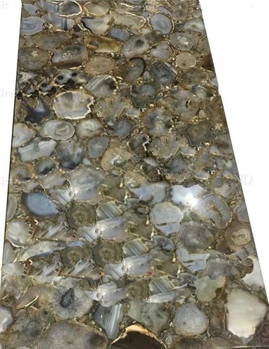 Table agate grise design - table,