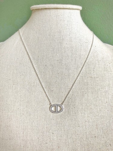 Collier maille marine - ,