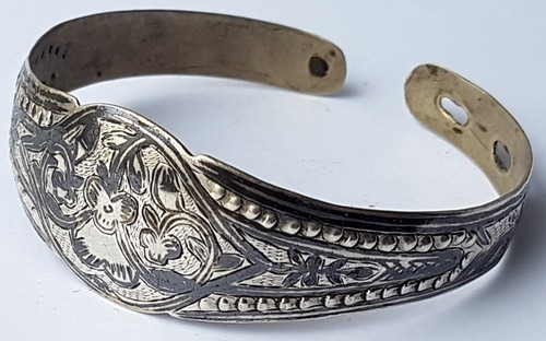 Bracelet manchette ancien - bracelet,