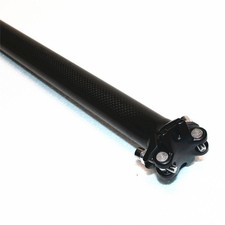 Tige de selle vélo ultralégère en fibre de carbone noire pour une installatio