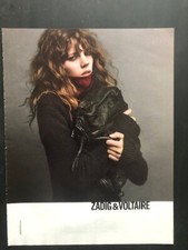 Publicité de presse 2013-  Mode Zadig & Voltaire- Egérie Freja Beha Erichsen- Ad