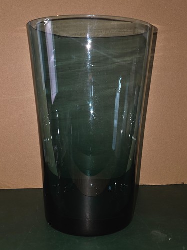 Grand vase bleu vert - en, verre