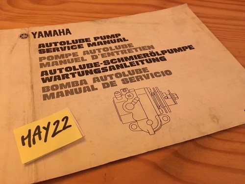 Yamaha pompe autolube manuel - yamaha,
