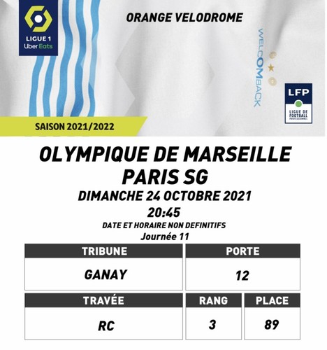 Places olympique marseille - places,