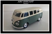 VW COMBI  TURQUOISE-BLANC 1966