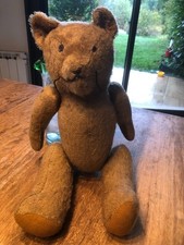  Ancien Ours Articulé année 1950 environ  ,garni de paille.