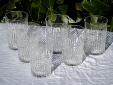 Baccarat Service de 6 gobelets en cristal taillé modèle Nancy Haut 10 cm