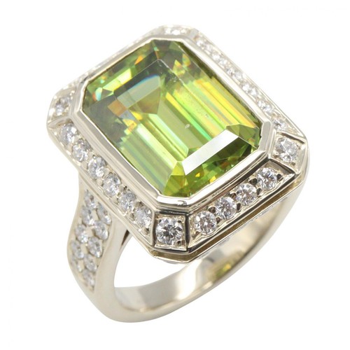 Bijoux bague diamant sphène - bijoux,