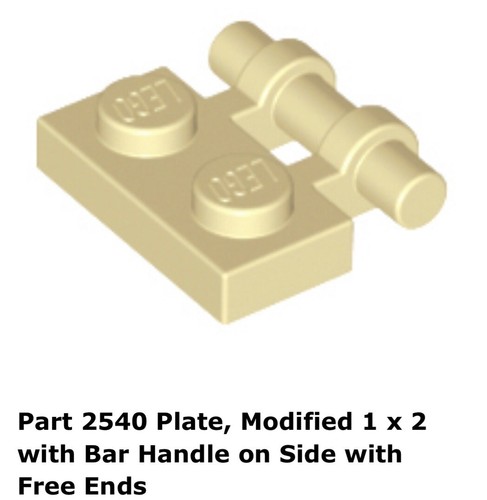 Lego 2540 tan plate - 2540,
