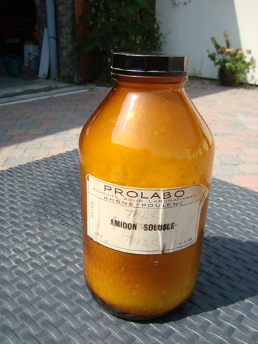 Ancien bocal prolabo avec - bocal,
