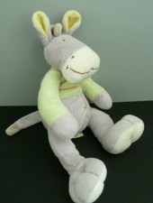 *. DOUDOU PELUCHE MOTS D'ENFANTS SIPLEC CHEVAL ZEBRE MAUVE VERT JAUNE BLANC TTBE