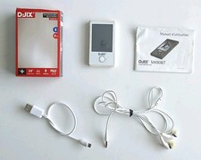 D-JIX M490 BT – Baladeur MP4 MP3  – Blanc – 8 Go – Radio FM – Accessoires Inclus