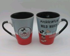 2 Mug Cup Tasses Mickey Mouse Disney Vintage Anglaise, Taille 12cm Avec Anse