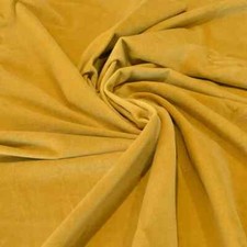 Tissu velours moutarde doux