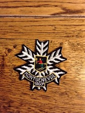 Écusson Patch Tissu Ski Montgenèvre 1860m