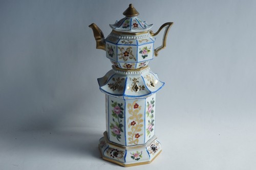 Tisanière porcelaine xixe - porcelaine,