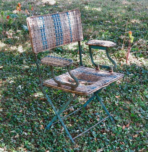 Fauteuil jardin etoile ancien - fauteuil,